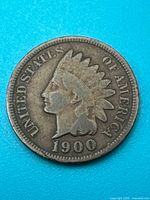 Obverse of 1900 Indian Head cent
