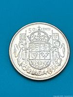 Reverse showing coat of arms, denomination and date