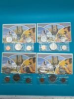 Four RCM uncirculated sets dated 1978-1981 in original plastic and display cards
