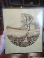 Front view of framed print showing artwork and frame