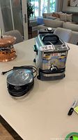 Overall view of both appliances on countertop
