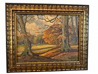 Full view of framed painting