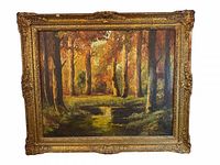 Full view of framed painting