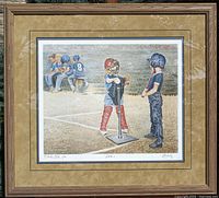 Framed John Newby limited edition print overall view