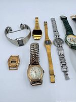 Full view of all watches laid out