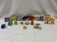 Front view of all 24 Mini Brands pieces in a row