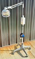 Full view of TDP infrared lamp on rolling base