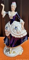 Front view of Royal Dux lady figurine