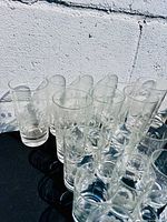 Group of assorted Cornflower glasses on table