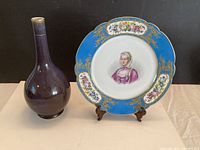 Vase and plate full view