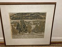 Front view of framed print