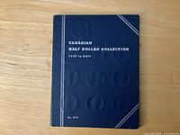 Cover of the blue Whitman No.9072 Canadian Half Dollar Collection album
