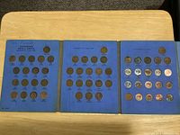 Three Canadian penny boards laid out showing full date range