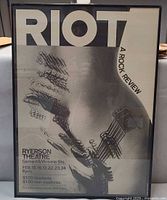 Front view showing full poster design, frame and glazing