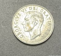 Obverse showing King George VI portrait