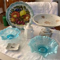 All six items arranged together on table