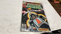 Front view of bagged Marvel Battlestar Galactica #4 comic
