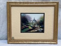 Full view of framed Thomas Kinkade print