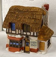 Front view of porcelain Green Grocer building