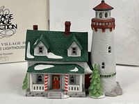 Front view showing lighthouse and keeper’s house