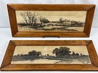 Both framed prints front view