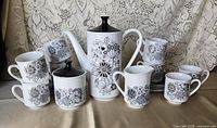 Complete coffee service showing all pieces together