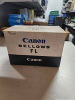Box labeled Canon Bellows FL