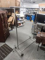 Full view of chrome clothing rack