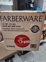 Front of Farberware box showing product details and model