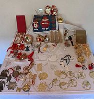 Overview of entire assortment laid on table