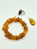 Bracelet, ring, and pendant overview