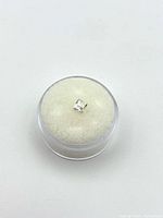 loose diamond in capsule top view