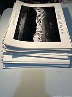 Stack of spiral-bound Ansel Adams calendars