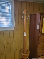 Full view of coat rack in room