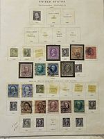 Full album page with 14 stamps visible