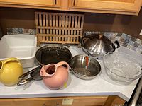 Group shot showing all items on countertop