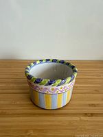 Full view of bowl showing pattern and shape