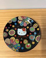 Front view of Hello Kitty ceramic dinner plate