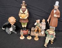 Group shot of all nine figurines