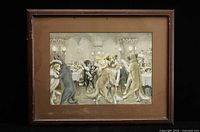 Front view of framed print showing entire artwork and frame