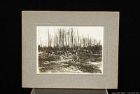 Full view of photograph mounted on grey board