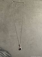 Full view of necklace showing chain and pendant