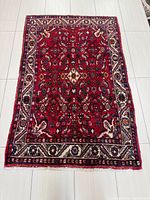 Full view of rug showing entire design and borders