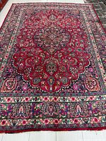 Full view of the rug showing overall design and dimensions