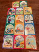 All 14 AlphaPets books laid out, covers visible