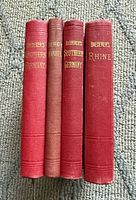 Spines showing all four Baedeker titles