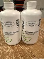 Front view of two sealed bottles Natural Visions Automatic Dish Gel