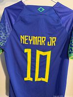 Back view showing Neymar Jr. name and number 10