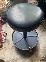 Top view showing padded vinyl seat