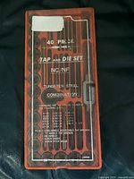 Closed case showing label with specifications